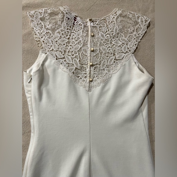 Ted Baker Ivory Lace Yoke Dress - Picture 6 of 8